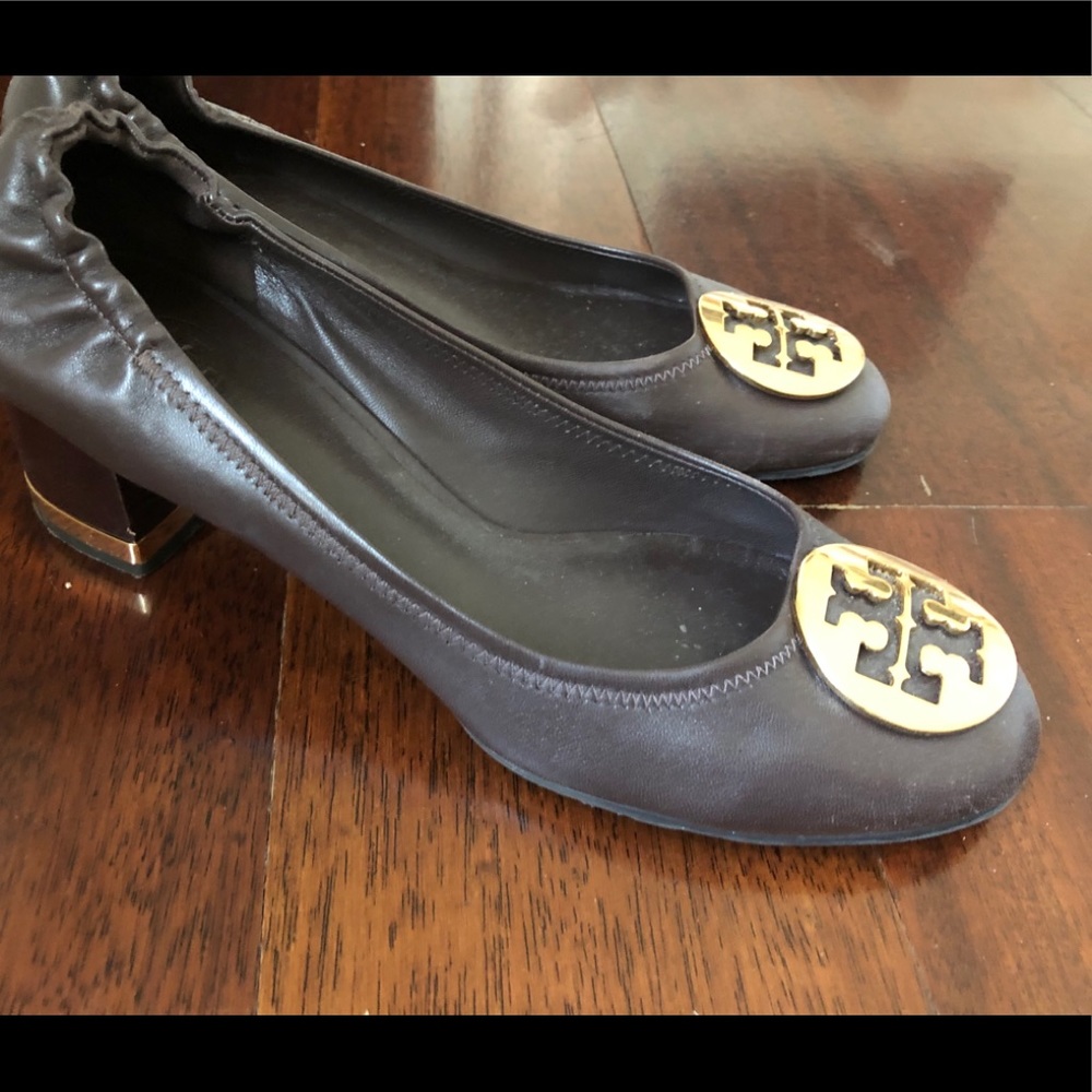 Tory Burch Brown Mid Heel Pumps 9m